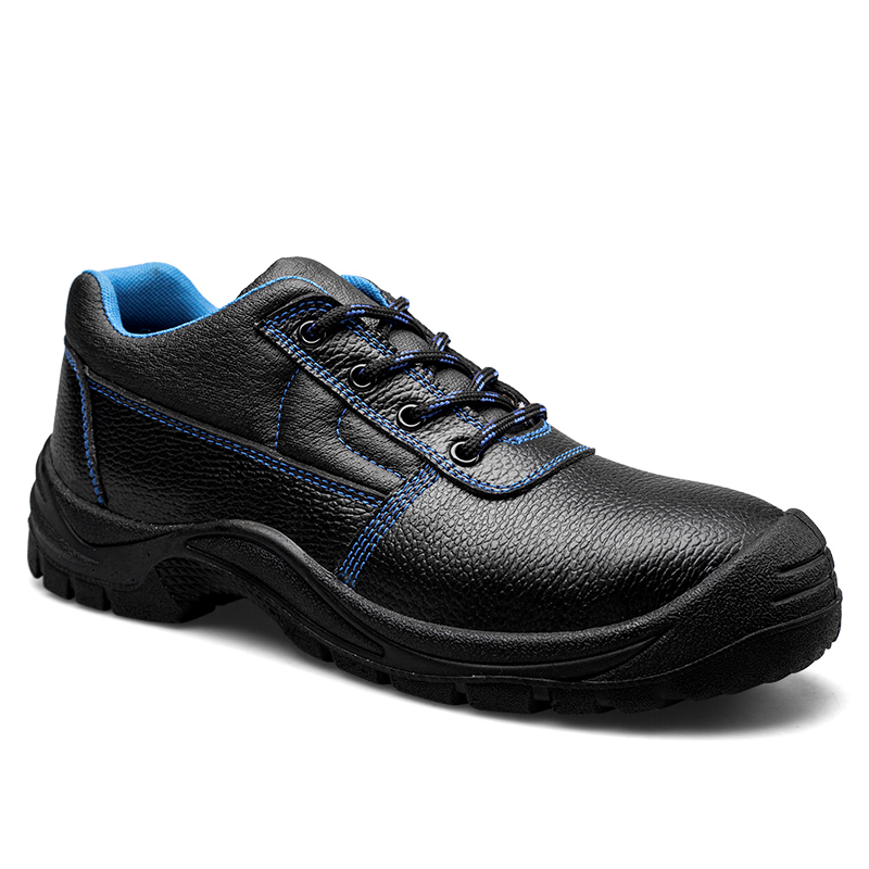 Blue high-low upper labor protection shoes