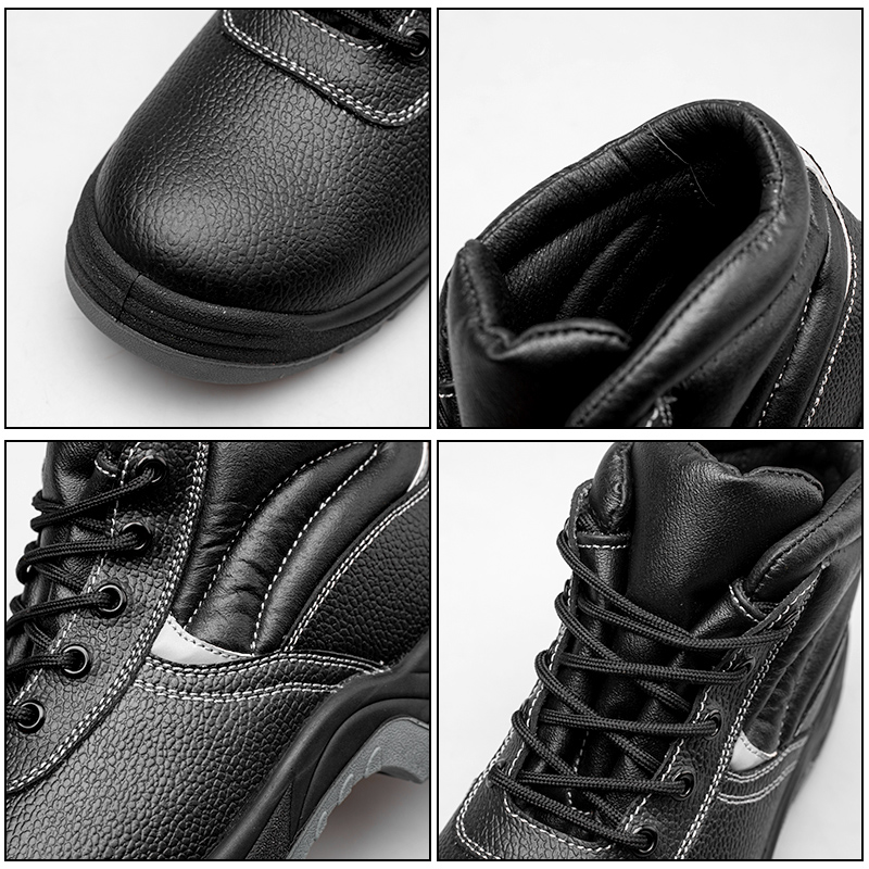 Outdoor black labor protection shoes in winter