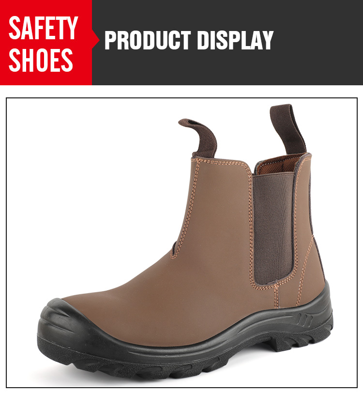 High top anti slip gray safety shoes