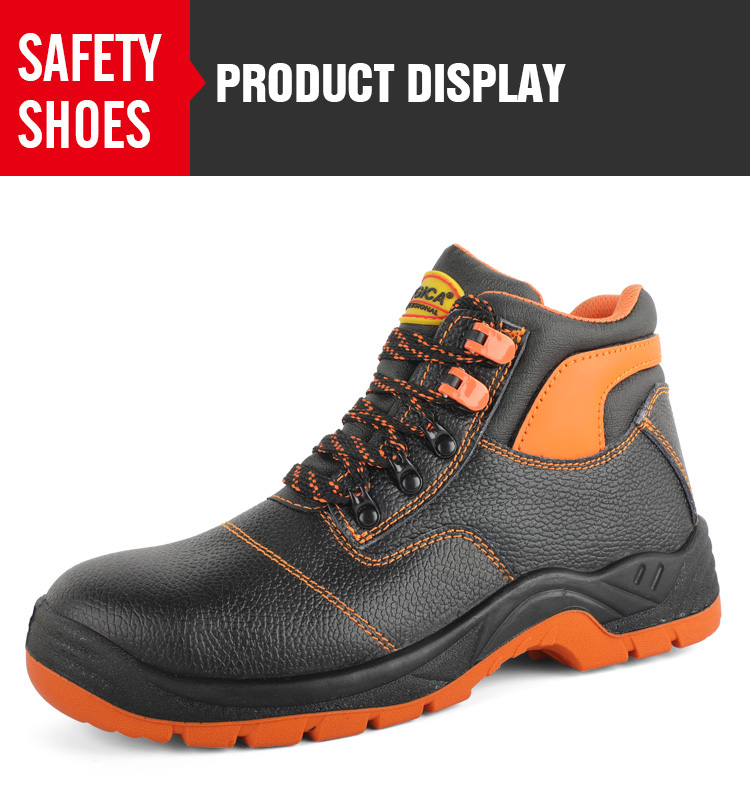 Practical orange labor protective work shoes
