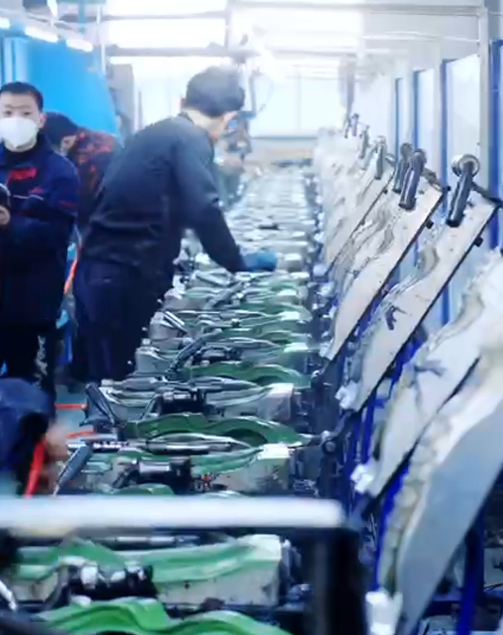 PU injection production line