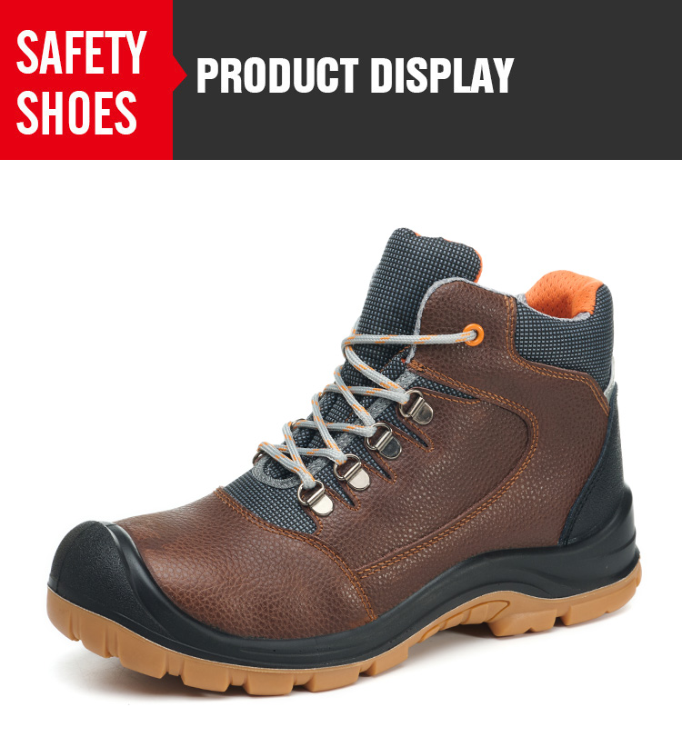 Brown safety shoes work shoes