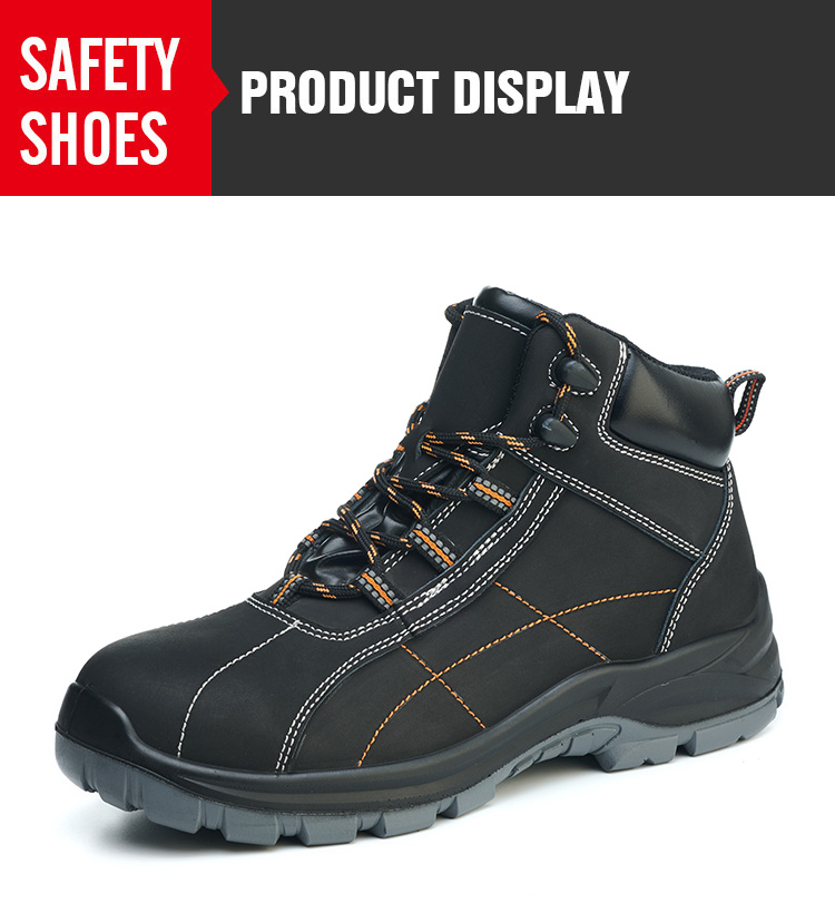 Black low cut safety shoes work shoes